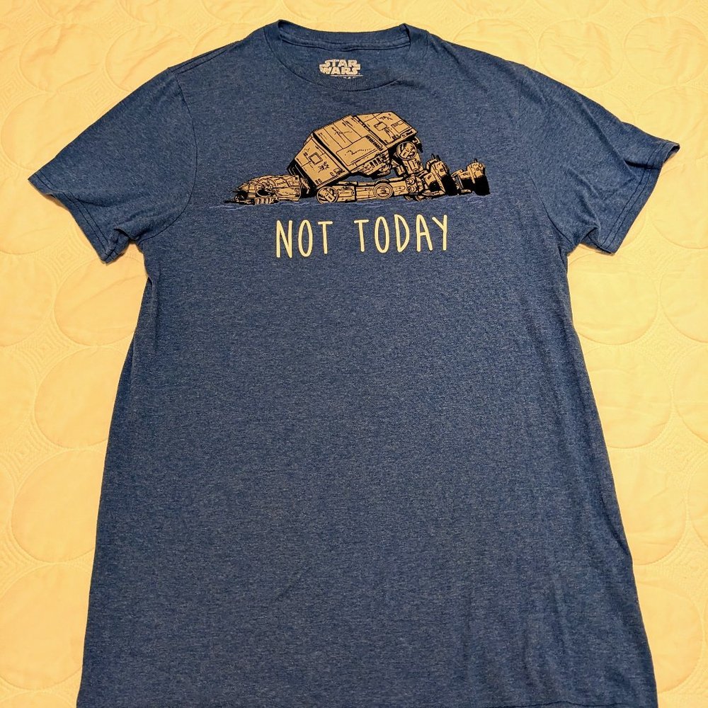 Women's Star Wars "Not Today" Blue T-Shirt - Size S